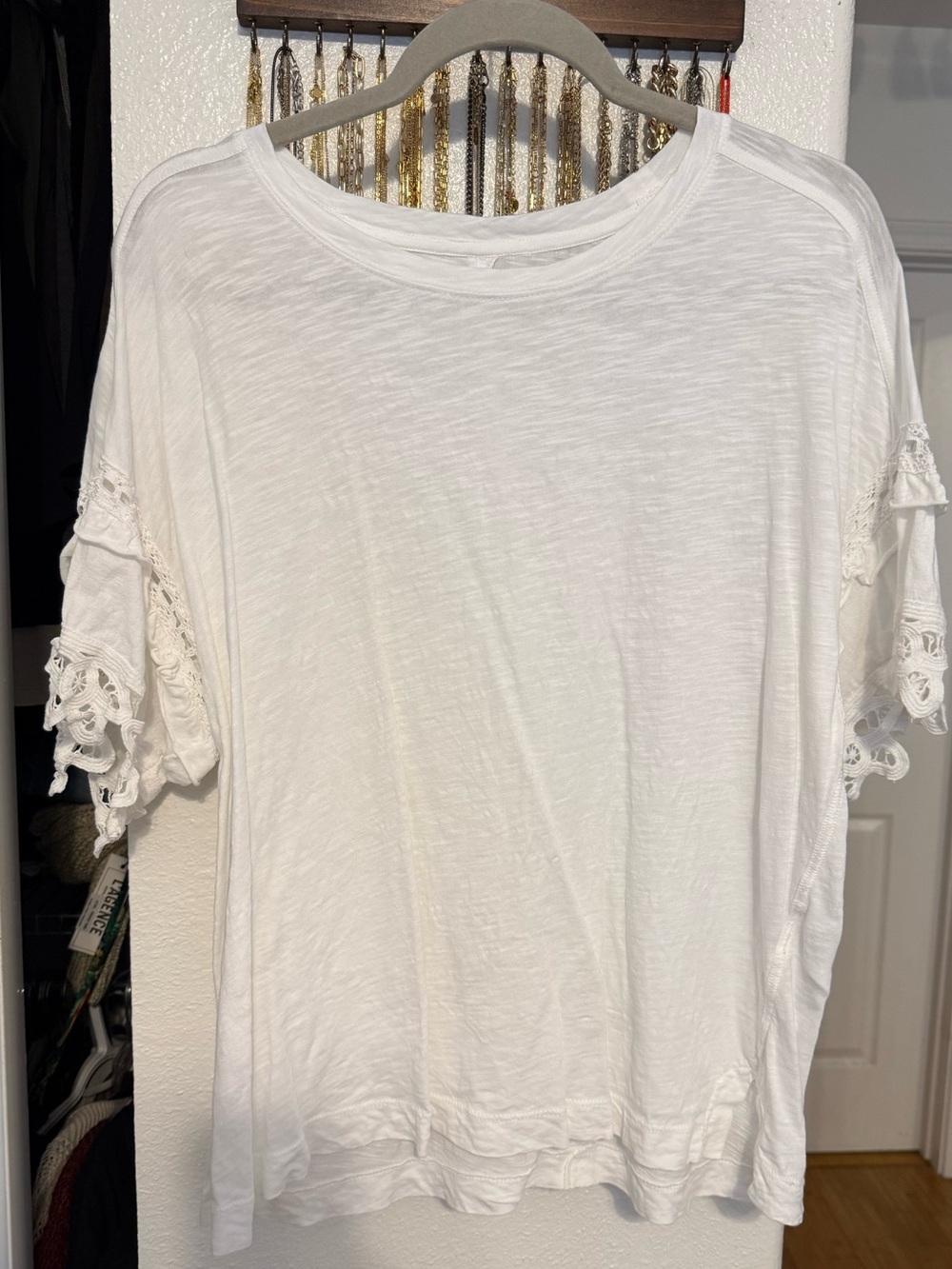 Anthropologie Pilcro Crochet Tee